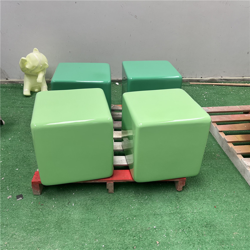 户外公共彩色玻璃钢儿童休闲椅