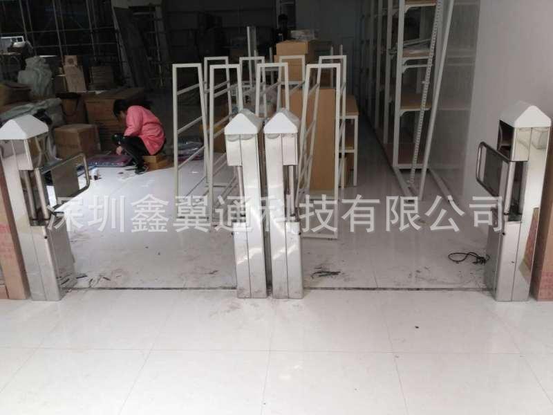 超市单向出入口雷达感应门 商城摆闸门禁 单向感应门带语音播报
