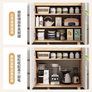 原木柜风餐边一收体靠墙小柜柜子HSG储物家用斗柜客厅纳置物柜茶