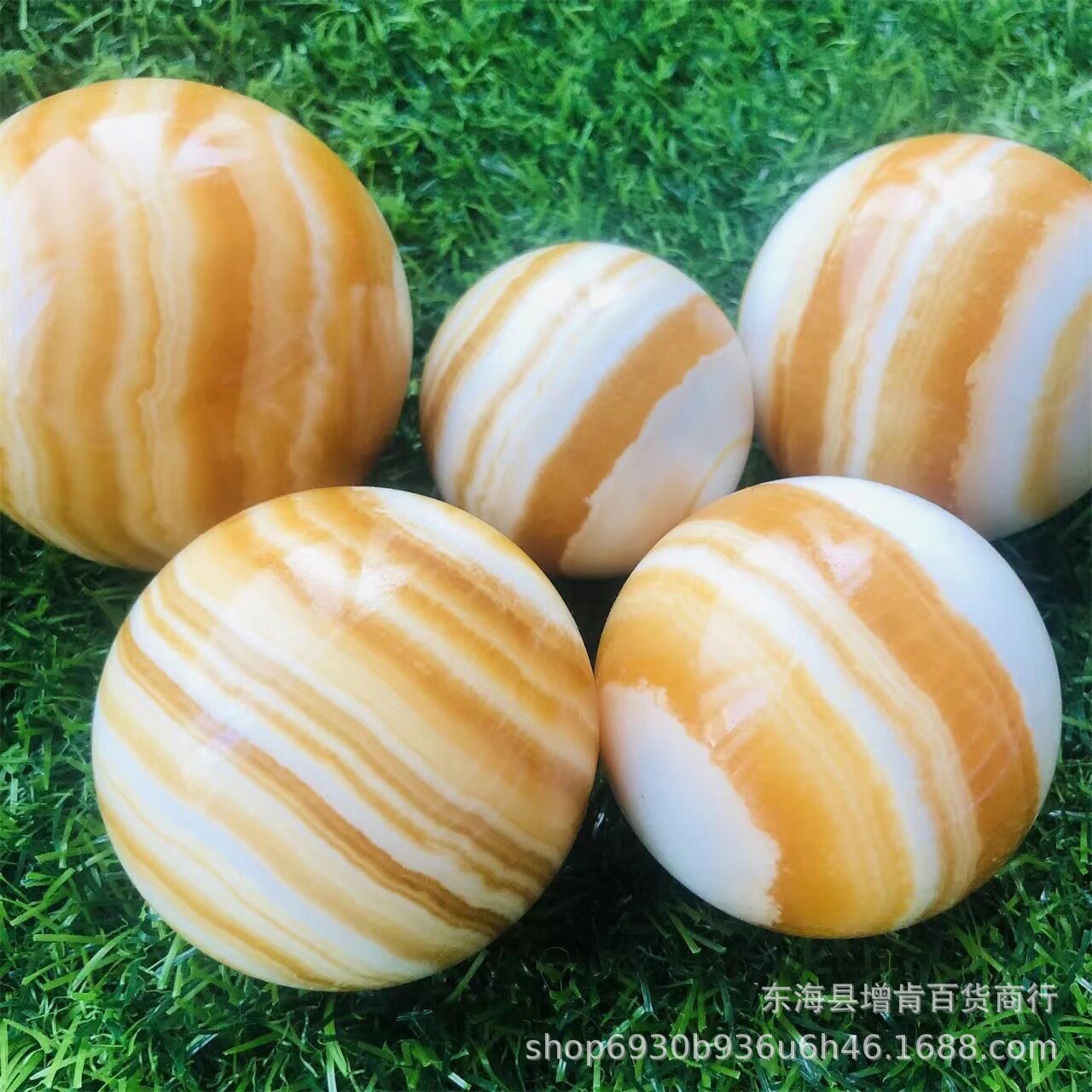 天然黄方解石水晶球 黄色风水球原石球 家居办公摆件 装饰品 送礼