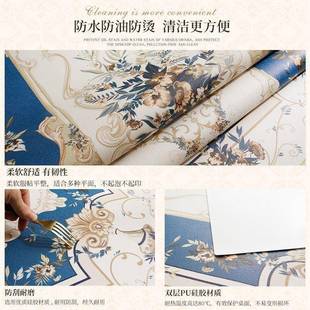 茶几布水防油客厅家用皮革桌防垫免洗桌餐桌布隔XX839571热 欧台式