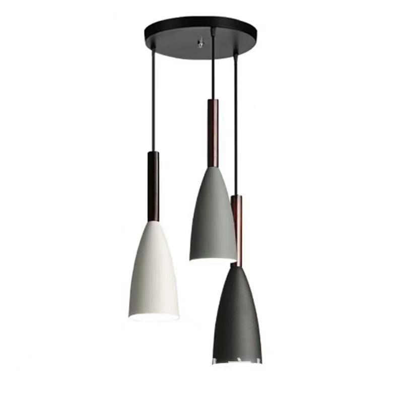 餐吊灯三头餐桌灯厅现代吧台灯简约创意北欧led小饭厅具灯饰