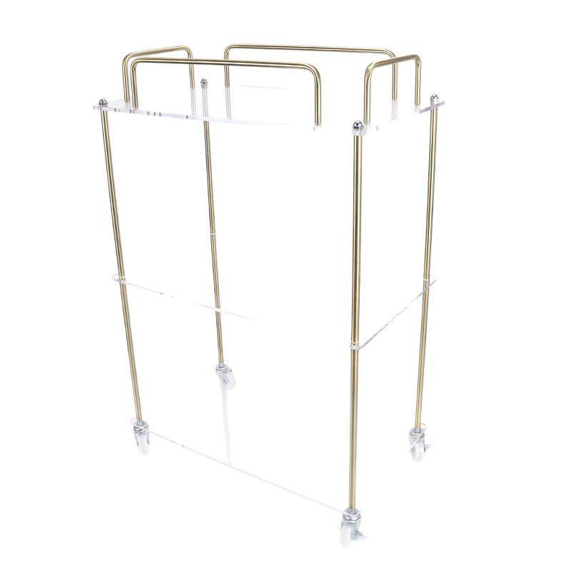 新款亚克力置物架滚轮柜可移动亚透明小推车置物架卧室零食架子,收纳整理,书桌收纳置物架,淘宝优惠券,粉丝福利购,淘宝优惠卷