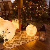 LED月球灯户外露营景观太阳能草坪灯别墅花园防水装 饰圆球庭院灯