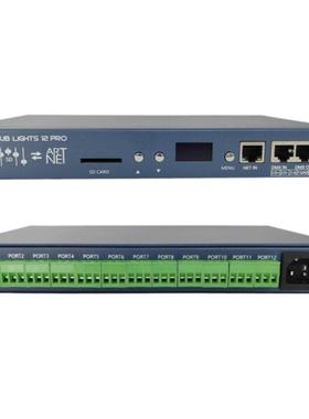 LED幻彩控制器12路Artnet/DMX512控台SD卡脱机电脑联机6612Pro