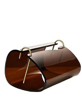 北欧艺术简约亚克力抽纸盒酒店前台家用客厅餐桌纸巾盒收纳装饰品