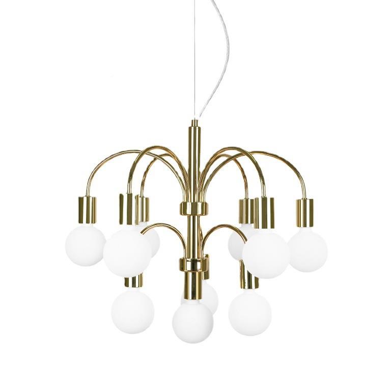 北欧简约中样古铁艺金属古铜拉245丝铬色多头客厅板间咖厅网啡红