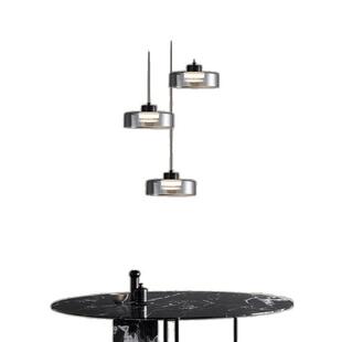 意式极简卧室床头吊灯北欧现代设计师简约玻璃餐厅灯吧台吊线灯具