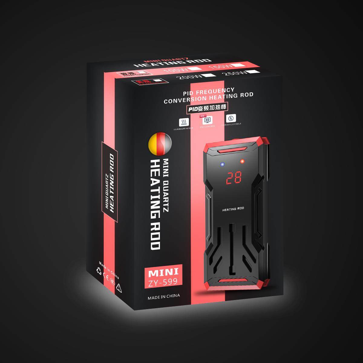 钛合金加热棒鱼缸自动恒温器钛合控温欧美英规110V水变频加温