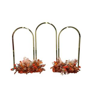 新款热销婚礼拱门婚庆拱门支架背景架不锈钢圆形拱门气球拱门架子