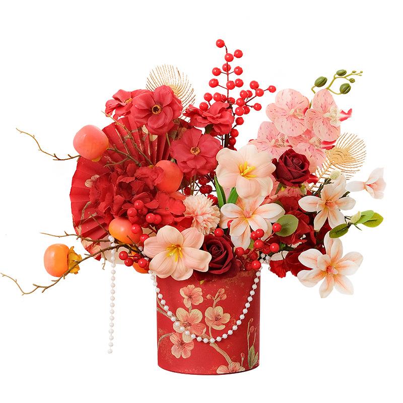 高档福2桶成品新年抱抱宵桶福桶套餐025年花福桶套装福桶材PON料