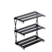 户外露营便携式 桌面三层置物架收纳储物桌多功能折叠野营野餐烧烤