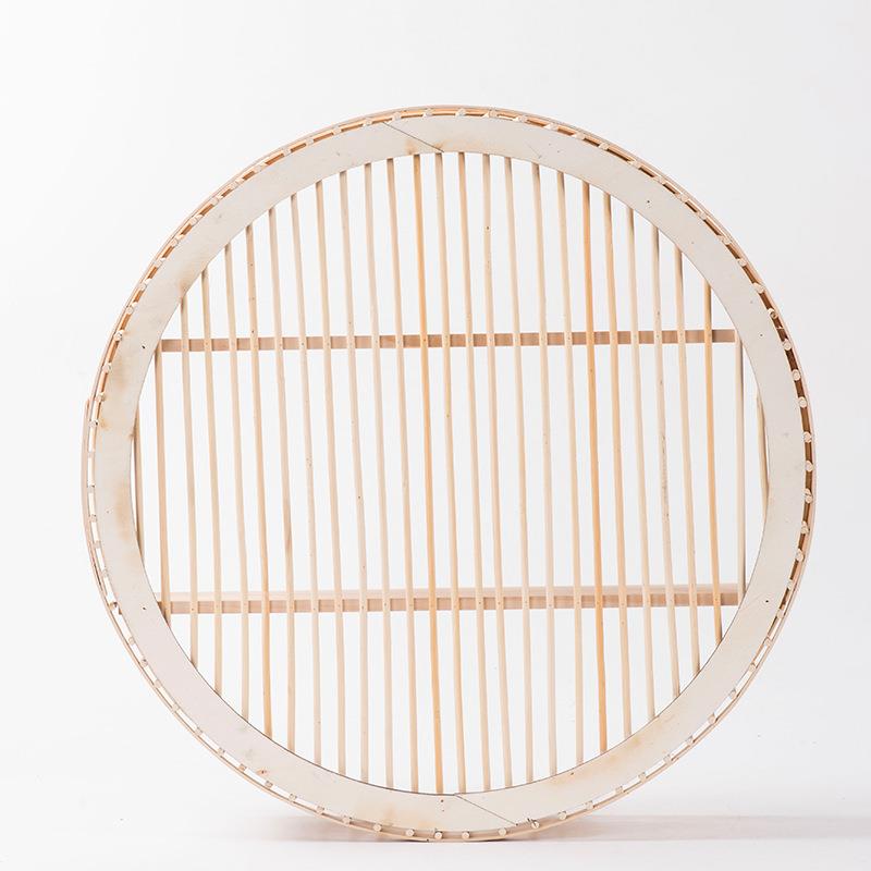 家多规格收免安装置物架厂子圆形木收纳架卧室化XH22-149妆品纳壁