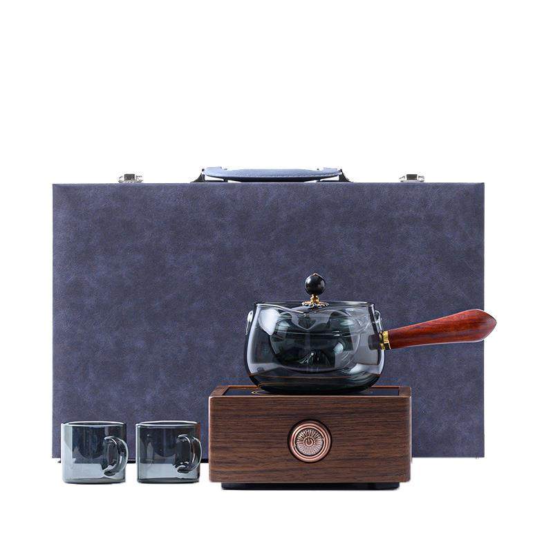 胡桃木电陶炉煮茶炉耐高温玻璃煮茶器茶杯围炉煮茶全套商务礼品,餐饮具,煮茶炭,淘宝优惠券,粉丝福利购,淘宝优惠卷