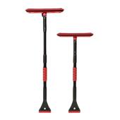 新款 汽车除雪铲可伸缩拆卸EVA海绵不伤漆铝合金雪刷牛筋除冰铲