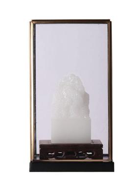 禅意新中式琉璃印章玉玺摆件客厅茶几书房书桌玄关柜家居饰品摆件