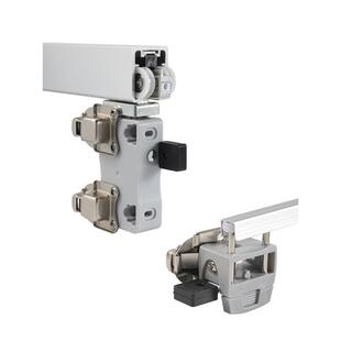 步入式金属衣柜衣帽间折叠平移门吊滑轨道砌墙衣橱折叠门五金配件