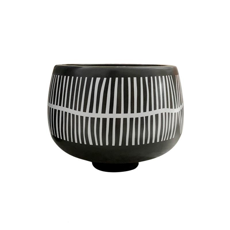 新中花瓶式花艺客厅茶花几桌餐插陶IKM瓷花器样板房售楼处装饰品