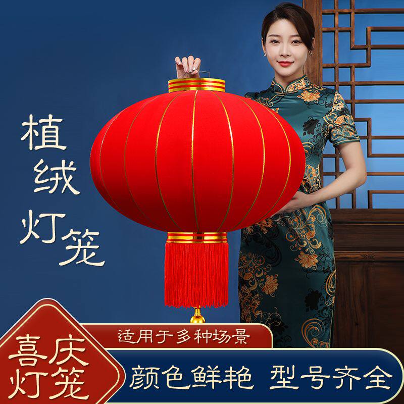 新年大红灯笼广告灯笼