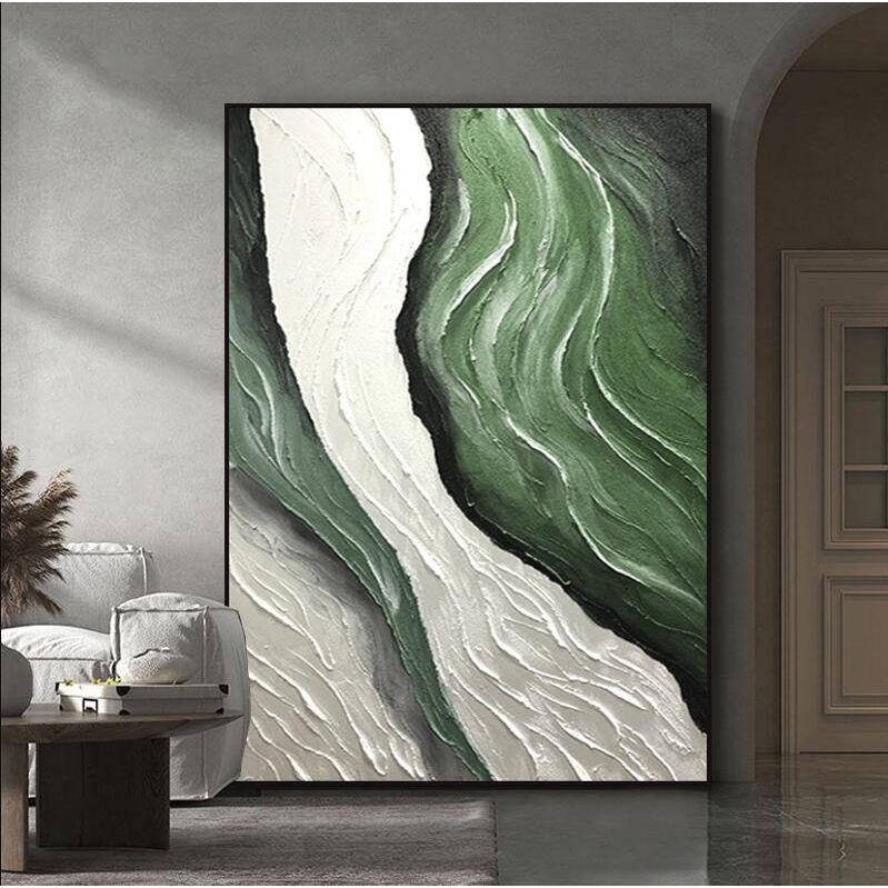 纯手工油画抽象客厅玄关装饰画入户玄幻挂画酒店别墅样板房背景画图片