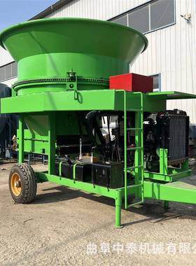 型草捆圆盘破碎机殖场碎干湿草料碎OUN草机出料粉长度可大调养粉