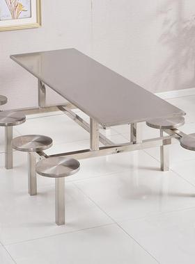 学校学BLD-CZY生工地食堂4餐人桌椅组合员人6人8饭堂不锈钢连体餐