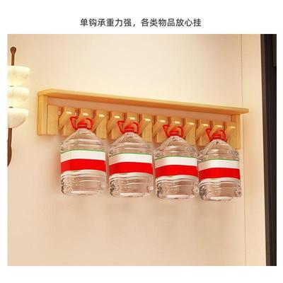 挂衣架入户门墙上壁带挂板打孔上墙卧LBR室创意玄关木衣钢琴键挂