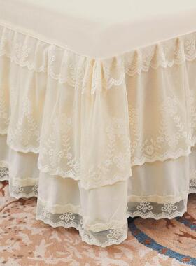 罩公主床床裙式单件蕾丝花边欧式.1.5ltao6142m128x2.0米2.床套防