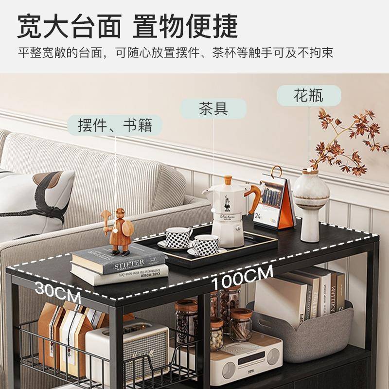 客厅茶水柜茶桌柜AL102765沙发柜侧边柜简小约现代边边桌边几桌子