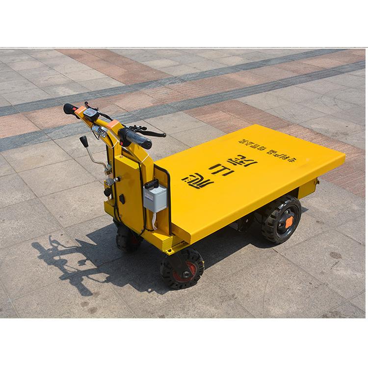 SD-66实用车电动平运式输脚踏电动平板拉货车工地板车间搬运车