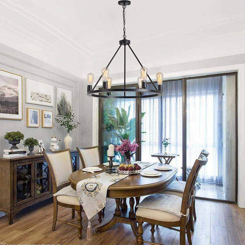 20BK303925新款热客卖家居6头吊灯式乡美村复古业工风厅餐厅,家装灯饰光源,智能吊灯,淘宝优惠券,粉丝福利购,淘宝优惠卷