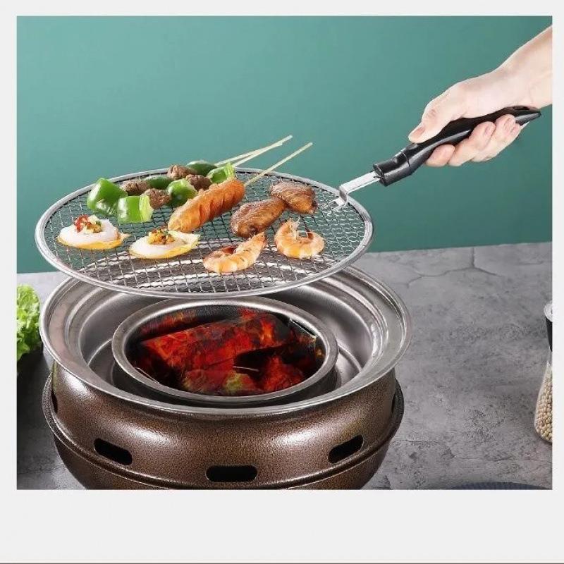 围炉煮茶韩肉家式用烧Ter2fNhT烤炉用商户外木炭烤炉室内无烟碳烤