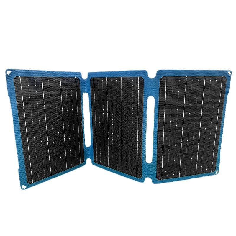 单晶太阳能ZXL电板叠包便携式一体化三硅折户折外28w太充阳能充电