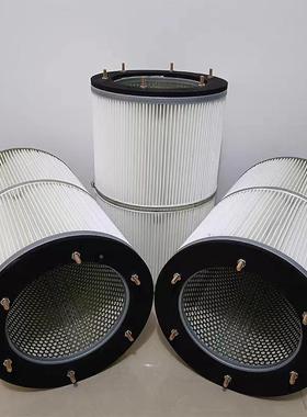 三螺杆吊装尘酯滤芯工业喷砂吸WJB尘器除粉尘滤筒聚纤维机六螺杆