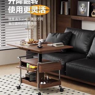 博纯焦动糖NVY中古推可车客厅两用移折叠可移动小推桌升降茶几小