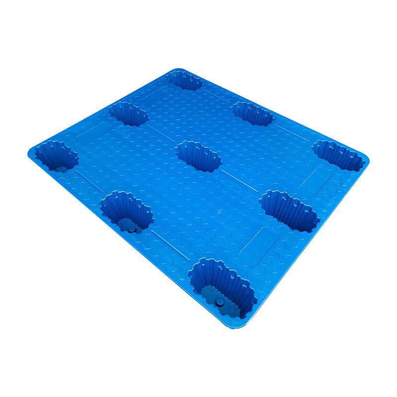 世库吹九脚托盘平板叉车料用塑塑塑胶卡板仓库防潮物流垫吹塑YCC