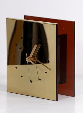 简约现轻品奢时钟家居客厅卧室创IAL意摆件样板摆房代间软装饰座