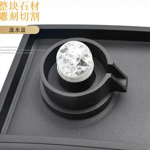 简约创意景假山F77TJM67石槽小饰缸循环鱼池喷水流水器鱼水景摆件