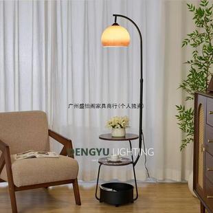 中古风柚子落地135灯客厅沙体发旁式氛围感茶几美复古柜卧室床头