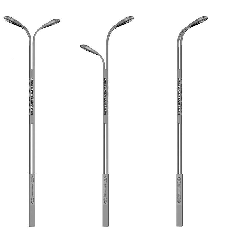 LD市电3652双臂路灯高照低臂E双路灯8米10米12米道路明路头灯杆