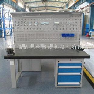 天津工臺生廠家作MJD車間配工作臺 照明燈 掛產(chǎn)板 操作臺可抽屜