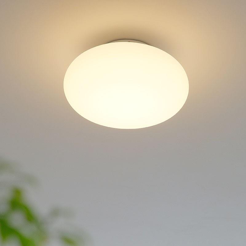 白色儿童吸顶灯极简客厅卧室阳台新款奶油卧室玄关过道灯具中山