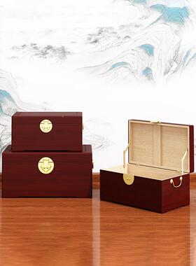 ?嫁妆箱子嫁樟木GEY画结婚陪箱收纳储香物字箱婚嫁衣箱实木复古木