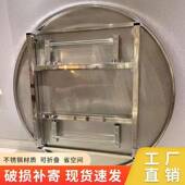 厚加厚桌全不锈折叠大排档桌面圆形餐573桌小户型出租房农村钢家