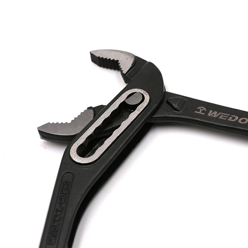 LEC功W厂EDO欧钳式沾塑水泵10寸12寸多能可调节活动水管钳家直供