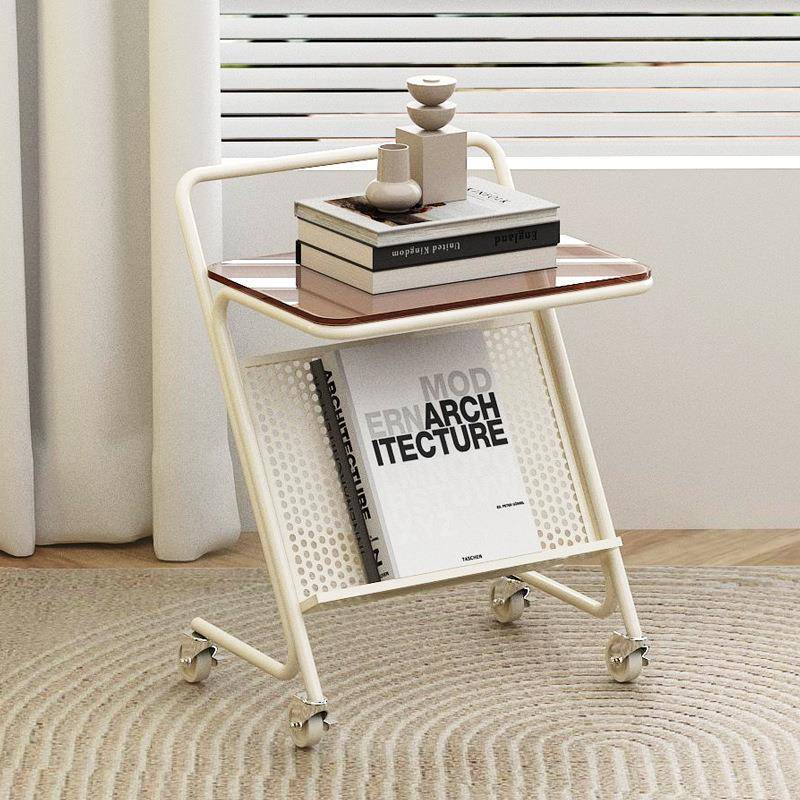 沙BPF发几客头厅轻奢耐实用小茶几卧室铁艺床边柜小型意式看简约