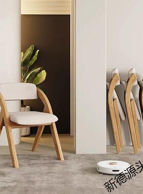 家折叠椅木椅用靠椅背实木餐椅用办公椅凳子可折叠椅子耐VEQ多功