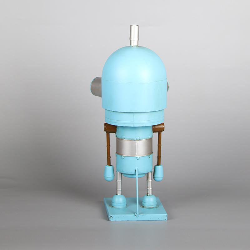 仿真小蓝机器人模LDT型铁皮艺工品创意酒吧橱窗陈道具装人饰品列