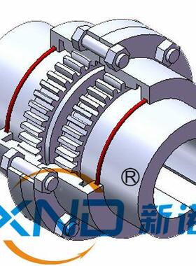 GC75鼓形齿式C联轴器工厂G75型减2615速电机重用载齿式联轴器/生