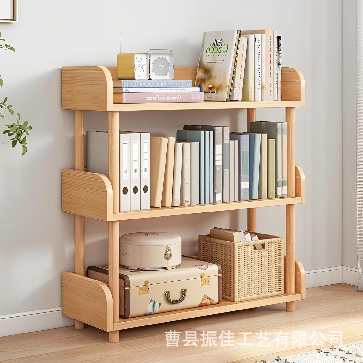 家用客厅落地多层收纳展示架